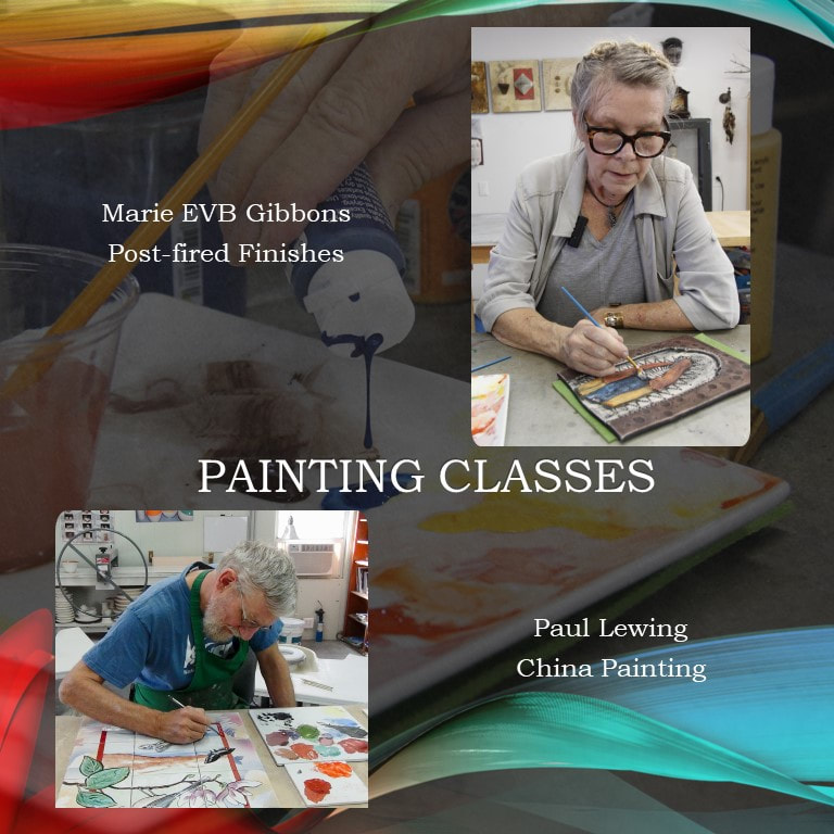 Painting on clay is easy with china painting as and with acrylic paint if you follow these online video instructions from top ceramic and painting artists.
