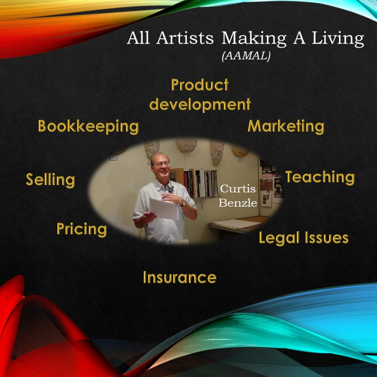 Learn from an artist how to do bookkeeping, pricing your work, market your art, selling techniques, how to develop your products, and how to make money with teaching art.