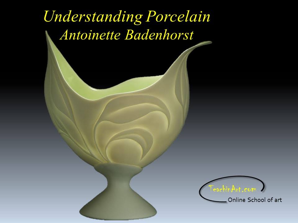 Understanding porcelain is an online ceramic class with Antoinette Badenhorst as potter and instructor at TeachinArt online art school.